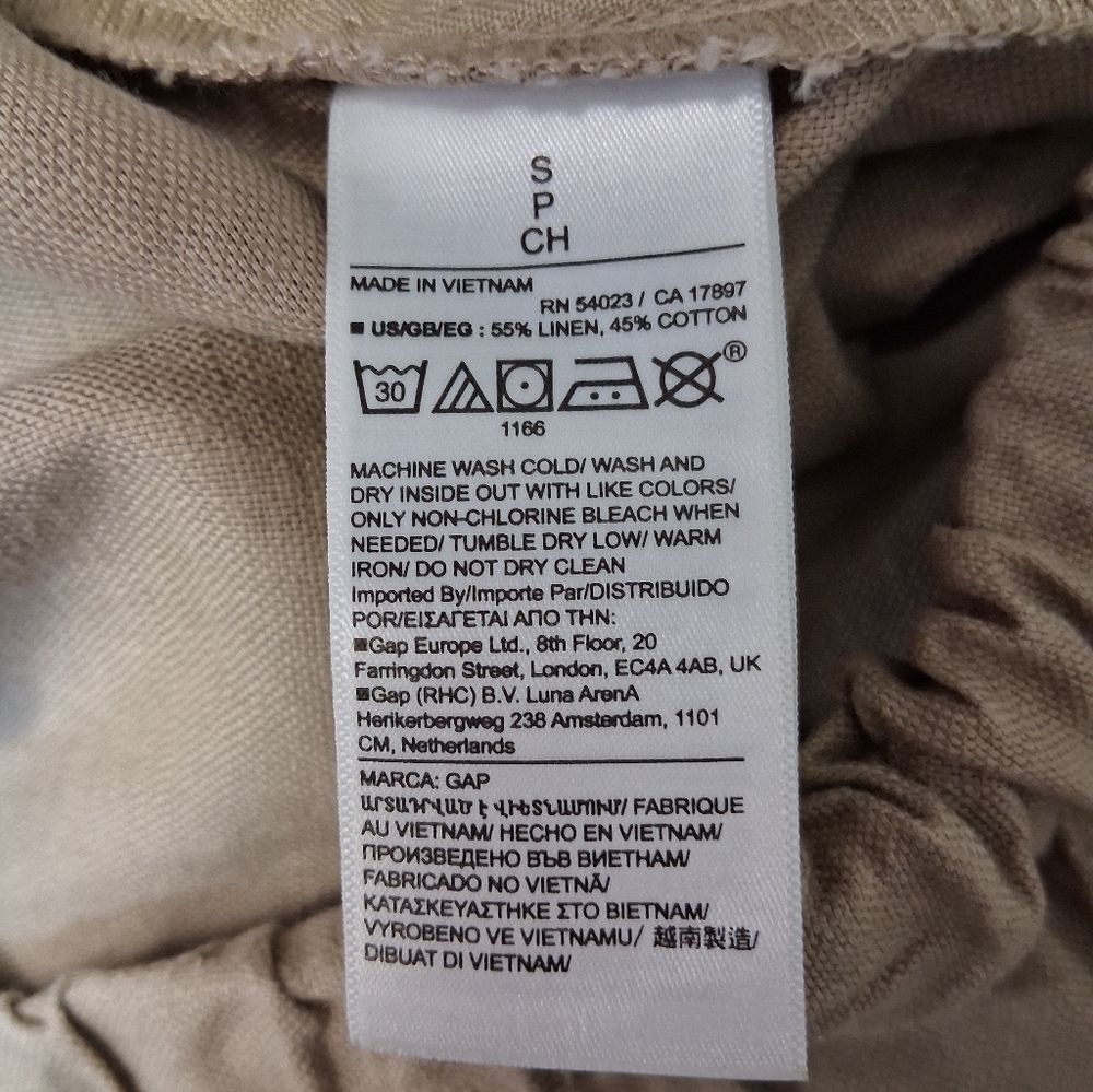 GAP Wonen's Wide-Leg Cargo Pants - Taupe Brown Size S - Picture 11 of 16